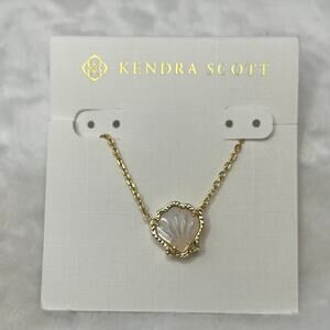 Kendra Scott Brynne Stone Shell Adjustable Pendant Necklace